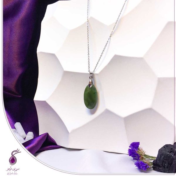 آویز سنگ یشم سبز