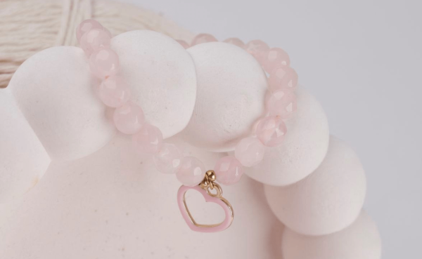 Children's rose quartz bracelet