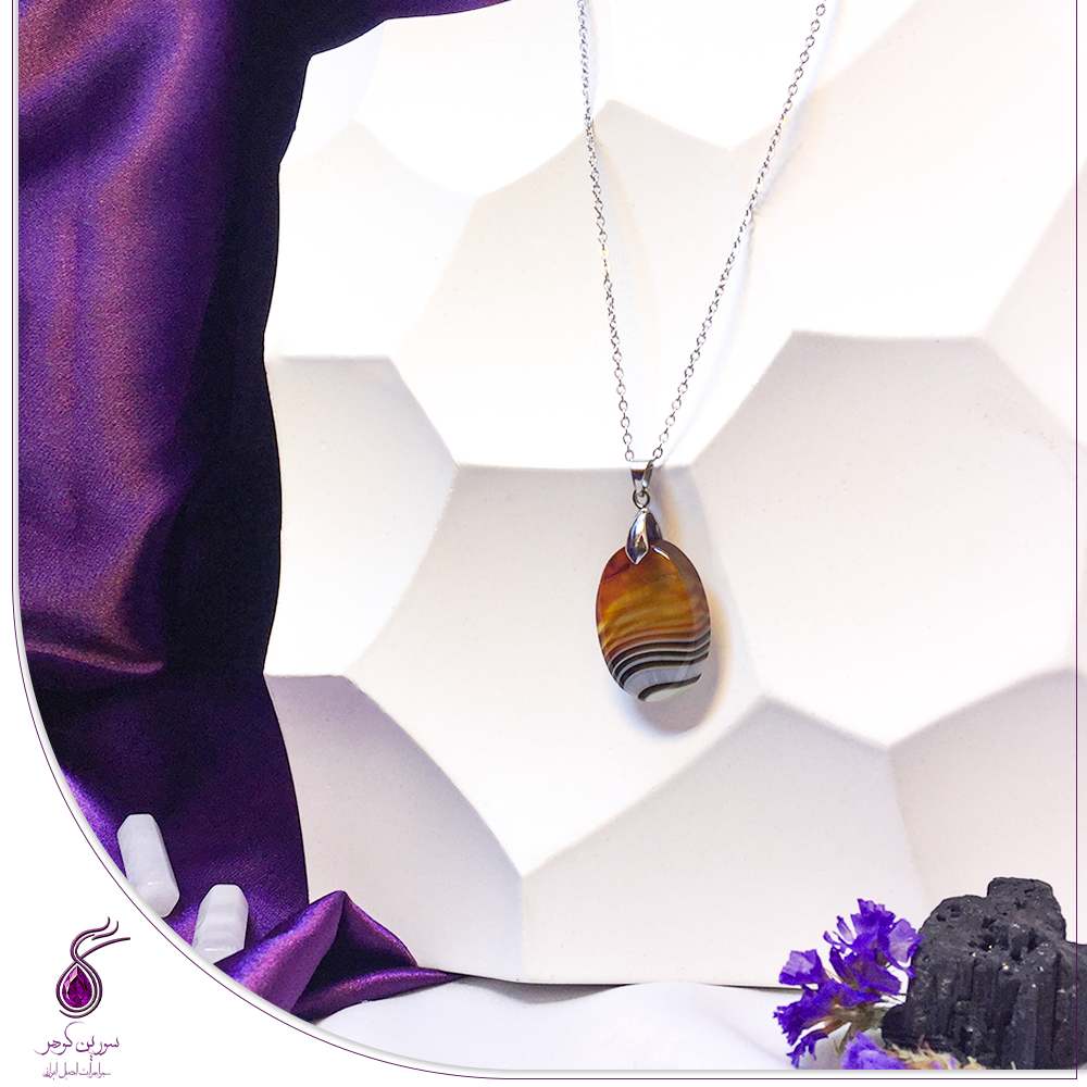 آویز سنگ عقیق