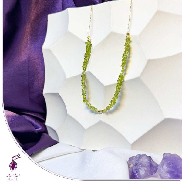 گردنبند سنگ زبرجد چیپسی