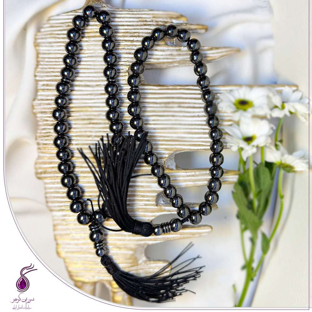 تسبیح حدید دودی 33 دانه